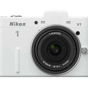 【中古】【非常に良い】Nikon ミラーレス一眼カメラ Nikon 1 (ニコンワン) V1 (ブイワン) 薄型レンズキット ホワイトN1 V1ULK WH