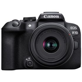 【新品】キヤノン Canon ミラーレス一眼カメラ EOS R10 RF-S18-45 IS STM レンズキット APS-C ブラック EOSR10-1845ISSTMLK