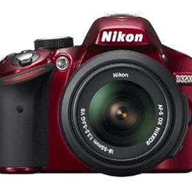 【中古】【39shop】Nikon★デジタル一眼レフカメラ D3200 レンズキット AF-S DX NIKKOR 18-55mm f/3.5-5.6G VR レッド D3200LKRD（良い）