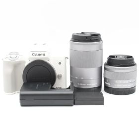 Canon EOS Kiss M ダブルズームキット ホワイト