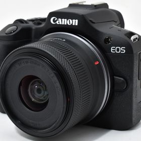 キヤノン ミラーレス一眼 CANON EOS R100 レンズキット ブラック 中古 美品 Wi-Fi Bluetooth スマホに送れる 新品SDカード付き 届いてす