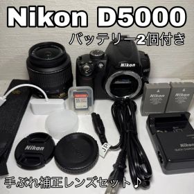 Nikon D5000 手ぶれ補正レンズセット バッテリー2個SDカード付き