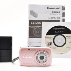 現状品 Panasonic パナソニック LUMIX DMC-S1 ピンク コンパクトデジタルカメラ #4767