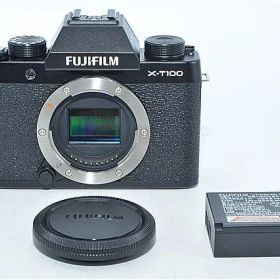 254★ほぼ新品★FUJIFILM ミラーレス一眼 カメラ X-T100ブラック X-T100-B