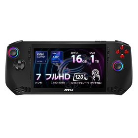 【新品】MSI Claw A1M-002JP ポータブルゲーミングPC 7インチ 120Hz Core Ultra 7 155H 16GB SSD1TB Windows 11