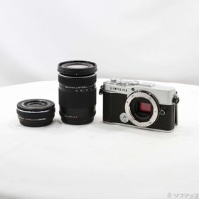 (中古)OLYMPUS OLYMPUS PEN E-P7 EZダブルズームキット シルバー(344-ud)
