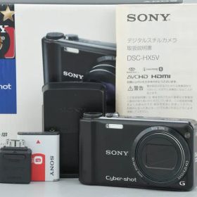 【中古】SONY ソニー Cyber-shot DSC-HX5V ブラック デジタルスチルカメラ 元箱付き
