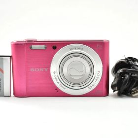 【美品・動作良好】SONY Cyber-shot DSC-W810 ピンク 2010万画素 HD動画対応 光学6倍ズーム ソニー サイバーショット コンパクトデジカメ 本体 初心者 女性に人気 お散歩カメラ かわいいコンデジ