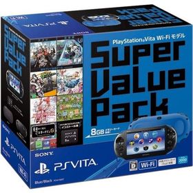 PlayStation Vita Super Value Pack Wi-Fiモデル ブルー/ブラック【メーカー生産終了】