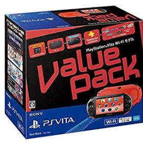 【中古】PlayStation Vita Value Pack Wi-Fiモデル レッド/ブラック【メーカー生産終了】