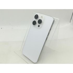 【中古】Apple au 【SIMフリー】 iPhone 16 Pro 128GB ホワイトチタニウム MYMW3J/A【大須】保証期間１ヶ月【ランクC】