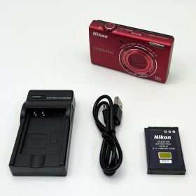 ニコン Nikon デジタルカメラ デジカメ COOLPIX S6200 RD BRILLIANT RED [ブリリアントレッド]【中古】【良い】【20336600-081609】