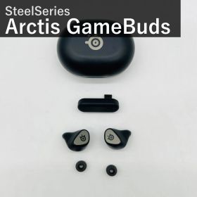 SteelSeries スティールシリーズ Arctis GameBuds アークティス ゲームバッズ 61680 ブラック 完全ワイヤレス ゲーミングイヤホン 2.4GHz Bluetooth 5.3 ANC ノイズキャンセリング IP55 防塵防水