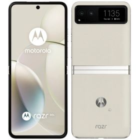 motorola razr 40s 256GB SIMフリー 5G コンパクト 折りたたみ デュアルディスプレイ 6.9型有機EL XT2323-7 ハイレゾ 特典付 ソフトバンク版 SIMフリー smoto40wh-a24z7 クリーニング済み 動作確認済み