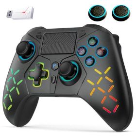 PS5 コントローラー 互換 無線/有線接続 2.4Gレシバー付き 微動機械ボタン RGBライト 切り替え可能なホール効果 Turbo連射機能 6軸ジャイロセンサー 1000mAhバッテリー 3.5mmオーディオ アシスト…
