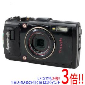 【中古】OLYMPUS STYLUS TG-3 Tough ブラック 1600万画素 本体いたみ