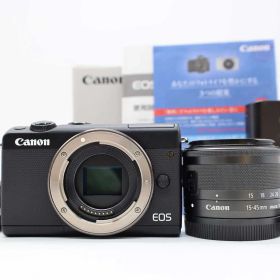 キャノン Canon EOS M100 Black 24.2 MP Digital Camera 15-45mm 元箱 [美品] #Z7209A