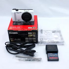 美品 CASIO EXILIM EX-ZR200 デジタルカメラ ホワイト