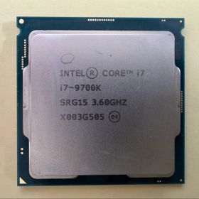 PCパーツ CPU Intel Core i7 9700K 中古 動作確認済
