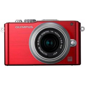 【中古】 オリンパス OLYMPUS ミラーレス一眼カメラ E-PL3 レンズキット レッド E-PL3 LKIT RED 当店保証30日間 人気 ミラーレス一眼 ミラーレス デジタルカメラ 中古