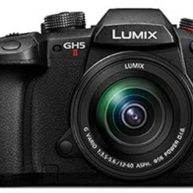 【中古】【39shop】パナソニックPanasonic★ミラーレス一眼カメラ ルミックス GH5M2 レンズキット 標準ズームレンズ ブラック DC-GH5M2M（良い）
