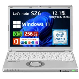 Panasonic 超軽量Panasonic レッツノートLet's note CF-SZ6 第7世代 Intel Core i5-7200U／2.5GHz/メモリ8GB/256GB(SSD） Office 2019 付き 中古ノートパソコンノートPC 初期設定済 90日保証 軽量整備済み品/送料無料