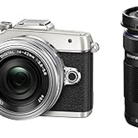 【中古】［非常に良い］OLYMPUS PEN E-PL7 EZダブルズームキット シルバー ミラーレス一眼 E-PL7 EZ DZKIT SLV