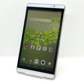 HUAWEI dtab Compact d-02H docomo SIMロック解除済み 16GB シルバー 8 インチ 白ロム タブレット本体 送料無料 中古 S866