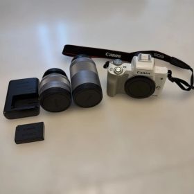 Canon EOS Kiss M ホワイト ダブルズームキット