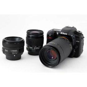 【中古】 ニコン Nikon D7500 単焦点&標準&望遠トリプルレンズセット 美品 当店保証30日間 人気 ミラーレス 一眼レフ 交換レンズ カメラ