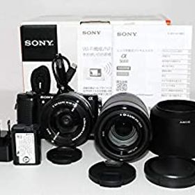 【中古】 SONY α5000 ダブルズームレンズキット (ブラック／デジタル一眼)