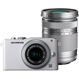【中古】 オリンパス OLYMPUS ミラーレス一眼カメラ E-PL3 ダブルズームキット ホワイト ホワイト E-PL3 DZKIT WHT 当店保証30日間 人気 ミラーレス一眼 ミラーレス デジタルカメラ 中古