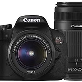 【中古】Canon デジタル一眼レフカメラ EOS Kiss X6i ダブルズームキット EF-S18-55mm/EF-S55-250mm付属 KISSX6i-WKIT