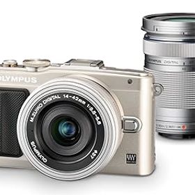 【中古】［非常に良い］OLYMPUS ミラーレス一眼 PEN E-PL6 EZダブルズームキット シルバー E-PL6 EZ DZKIT SLV