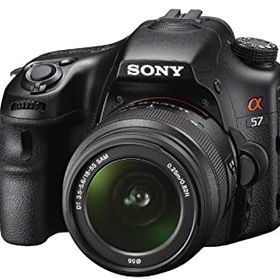 【中古】 SONY ミラーレス一眼 α57 ズームレンズキット DT 18-55mm F3.5-5.6 SAM付属 SLT-A57K