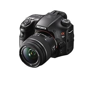【中古】【39shop】SONY★ミラーレス一眼 α57 ズームレンズキット DT 18-55mm F3.5-5.6 SAM SLT-A57K（非常に良い）