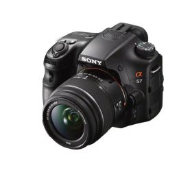 【中古】SONY ミラーレス一眼 α57 ズームレンズキット DT 18-55mm F3.5-5.6 SAM付属 SLT-A57K